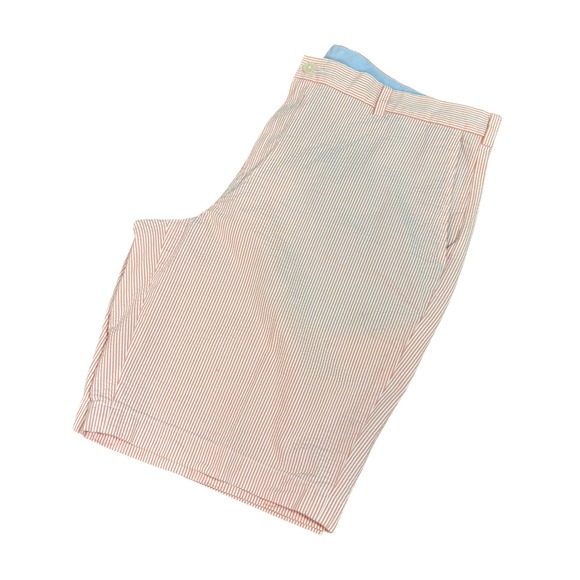Brooks Brothers Other - Brooks Brothers 346‎ Mens Pink White Seersucker Striped Shorts Cotton Size 42